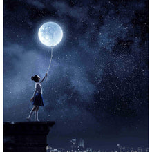 Charger l'image dans la galerie, Décor Jeune Fille et La Lune