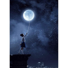 Charger l'image dans la galerie, Décor Jeune Fille et La Lune