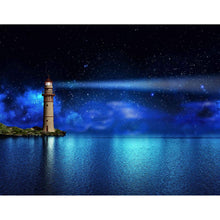 Charger l'image dans la galerie, Décor Phare par Nuit Etoilée