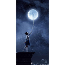 Charger l&#39;image dans la galerie, Décor Jeune Fille et La Lune