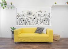 Charger l&#39;image dans la galerie, Décor Fleurs Noir &amp; Blanc