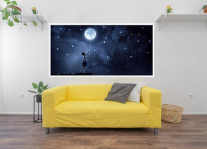 Décor Jeune Fille et La Lune