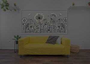 Décor Fleurs Noir & Blanc