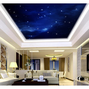 Décor Ciel Etoilé Nuit Nuageuse