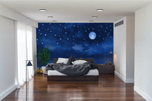 Charger l&#39;image dans la galerie, Décor Nuit de Pleine Lune Etoilée
