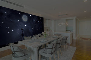 Décor Jeune Fille et La Lune