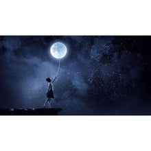 Charger l&#39;image dans la galerie, Décor Jeune Fille et La Lune