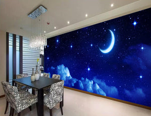 Décor Croissant de Lune Etoilé