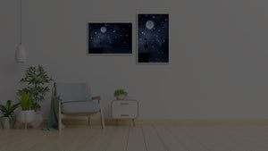 Décor Jeune Fille et La Lune