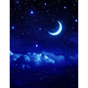 Décor Croissant de Lune Etoilé