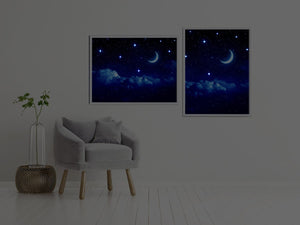 Décor Croissant de Lune Etoilé