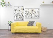 Charger l&#39;image dans la galerie, Décor Fleurs Noir &amp; Blanc
