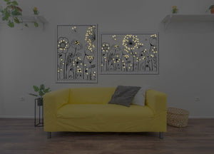 Décor Fleurs Noir & Blanc