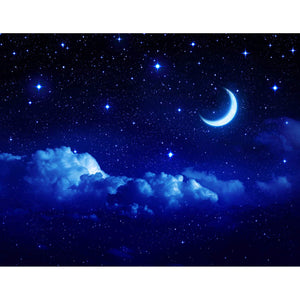 Décor Croissant de Lune Etoilé