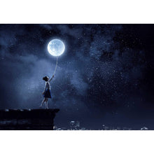 Charger l&#39;image dans la galerie, Décor Jeune Fille et La Lune