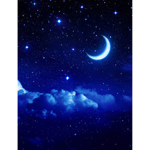 Décor Croissant de Lune Etoilé
